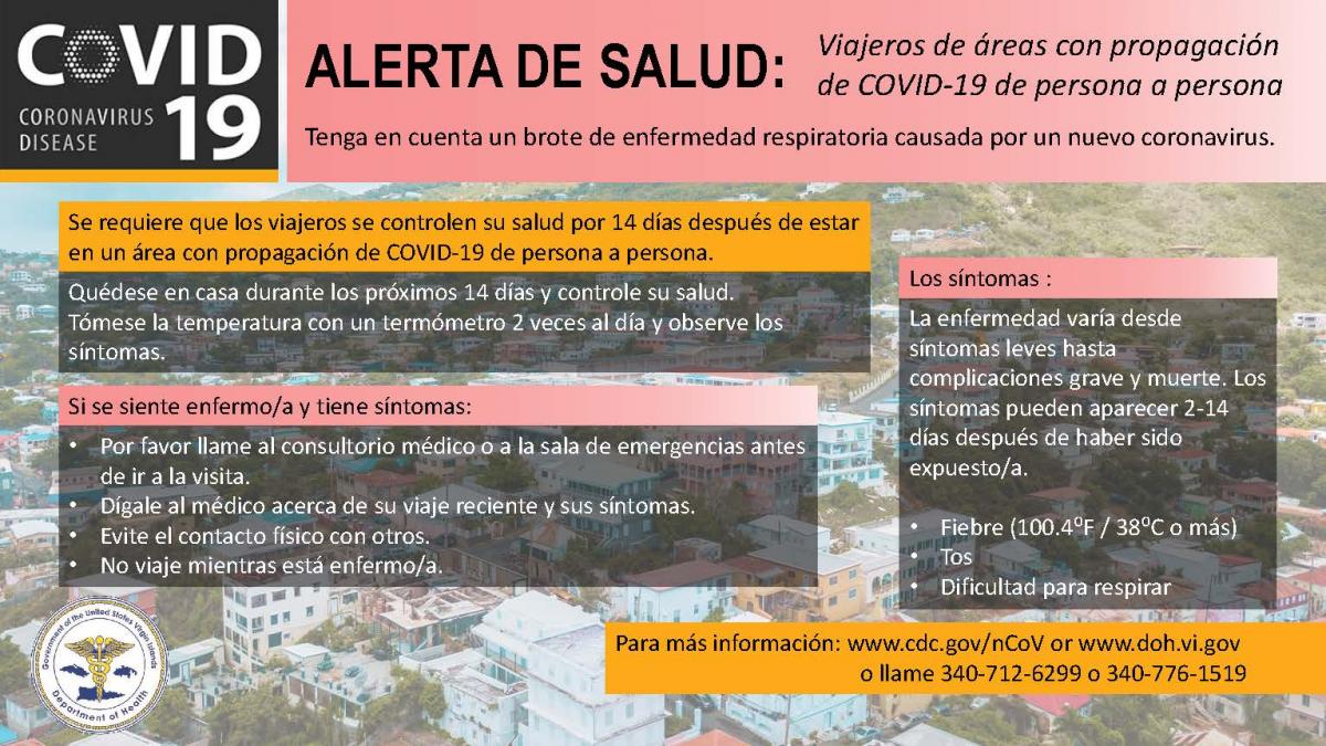 Coronavirus Disease 2019 (COVID19) USVI Department of Health